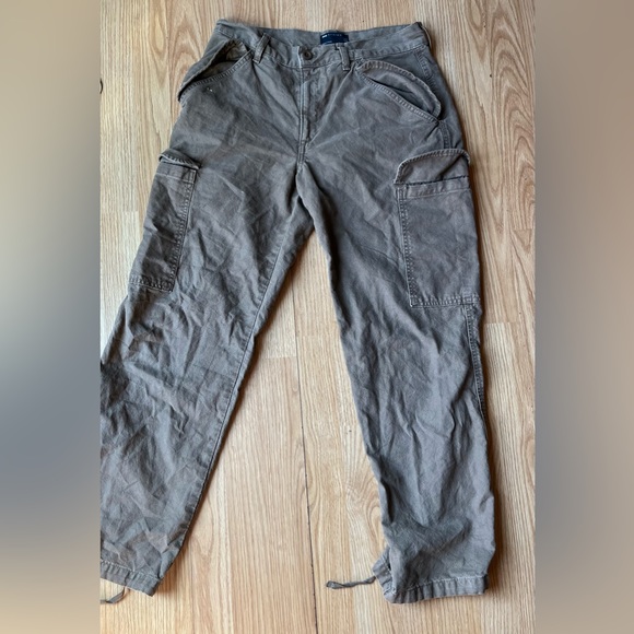 ASOS Low Rise Utility Cargo Pants in Mushroom - Picture 9 of 15